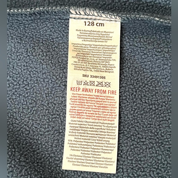 Little Kids boys Shell Jacket with fleece lining 7-8 yrs 128 cm Blue - Picture 7 of 8